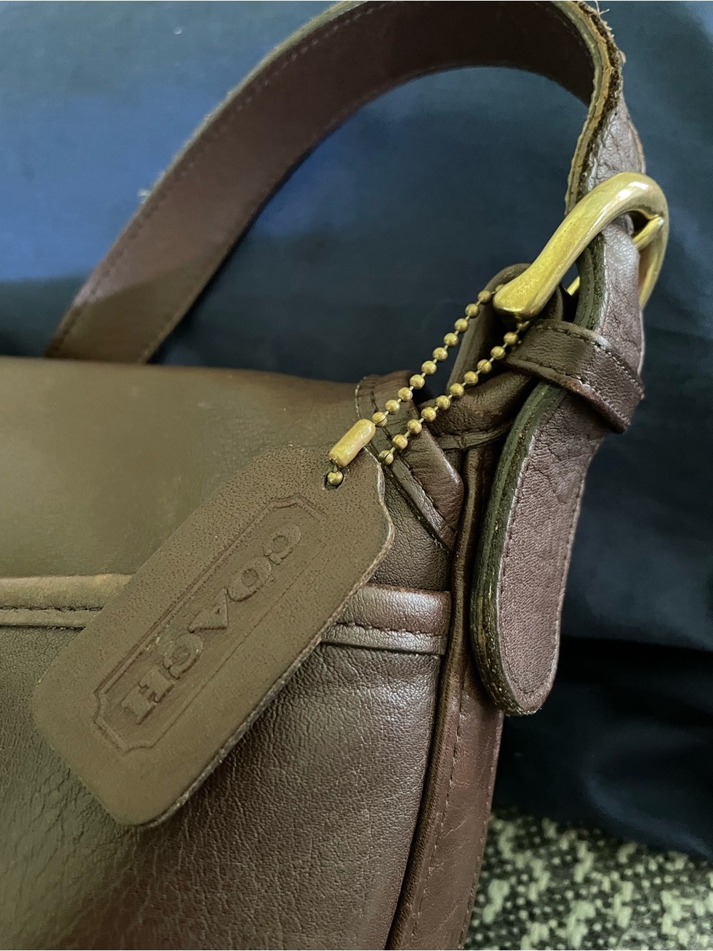 Vintage Coach Leather Crossbody - Picture 5 of 12
